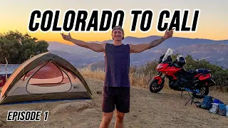 Motorcycling 4000 Miles Across the Country - CO to CA - EP1