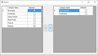 C# Tutorial - Copy a Selected Row From one DataGridView to another DataGridView | FoxLearn