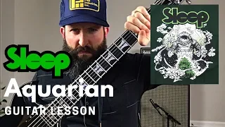 Matt Pike Sleep Guitar Lesson w/ TAB - Aquarian - C Standard Tuning