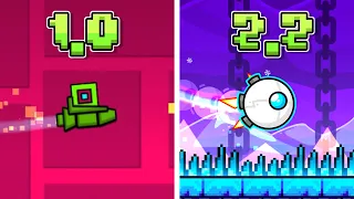 Geometry Dash: Desde 1.0 a 2.2