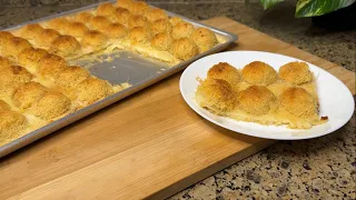 اجمل حلويات رمضان 🌙 كنافة بابلز بالقشطة 😋بطريقة سهلة جدا وخطوات بسيطة كريمة و قرمشة ولذاذة 😍