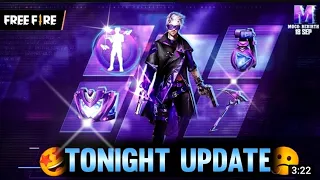 TONIGHT UPDATE OF FREE FIRE 😱| NEW EMOTE & NEW BUNDLE EVENT | FREE FIRE NEW EVENT | NEW FADED WHEEL