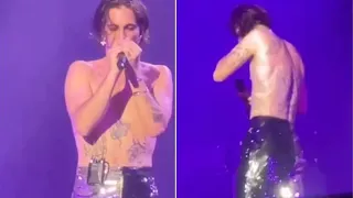 Damiano Dei Maneskin Piange Sul Palco Ricordando Il Nonno