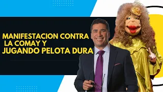 Manifestacion contra La Comay y Jugando Pelota Dura