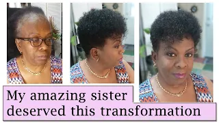 I Gave My Amazing Sister A Transformation With A Topper Unit For Her Alopecia