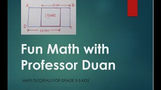 Fun math tutorial 4 - square in a rectangle