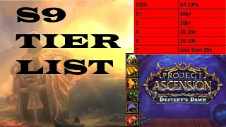 TIER LIST for 37+ PUMPER builds // TheoryCrafting Sesh #1 (Project Ascension S9 Classles WoW)