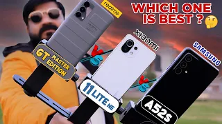 Samsung A52s vs realme GT Master Edition vs Xiaomi 11 Lite 5G NE Camera Test | Detail Comparison