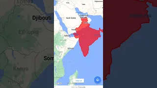 India vs DR Congo size comparison #india #drcongo #geography #map #shorts #viral #comparison #maps