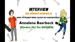 BTW'21: Junge Potsdamer*innen fragen Annalena Baerbock (Bündnis 90/ Die GRÜNEN)