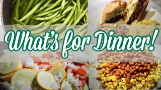 What's for Dinner! | Confetti Salad made with cornbread | Squash Casserole | BBQ Meatballs & more!