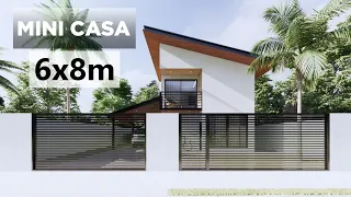 MINI CASA 6x8m Minimalista