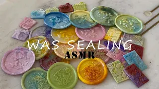 Making Wax Seals with Scraps from other wax seals | ASMR