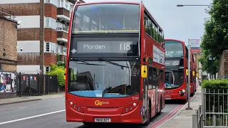 Full Route Visual. Route 118: Brixton - Morden Enviro400H E150 SN60 BZY