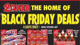 what's on Black Friday specials at Boxer this weekend. promo starts 23November to 26 November 2023