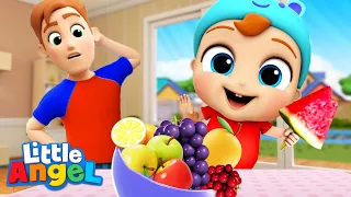 No More Snacks Baby John! | Yummy Vegetables & Healthy Habits Song | Little Angel Kids Songs