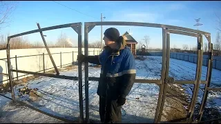 Gate with a gate inside for a fence from a professional flooring the hands.