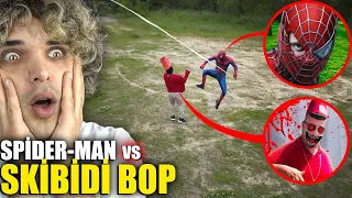 DOM DOM YES YES vs SPİDERMAN FİGHT ! - GERÇEK HAYATTA DRONE KAMERASINA YAKALANDI !! 😱