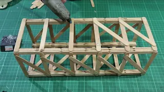 How to make a strong tower using popsicle sticks & testing it