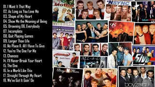 Greatest Boybands Ever Popular 90s 2000s Boy Band Hits - M2M, Backstreet Boys, Boyzone, Westlife