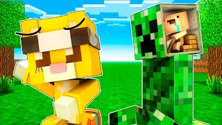 Trolleé a Mi Amigo CONTROLANDO a un CREEPER 😂😂 BEBE NOOB TROLLEA a MICHI MIAU en MINECRAFT