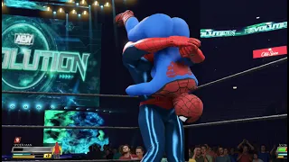 WIWA Wrestling Match #595: Spiderman vs Spidergirl