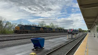 Amtrak & CSX Transportation on The RF&P Subdivision in Virginia!