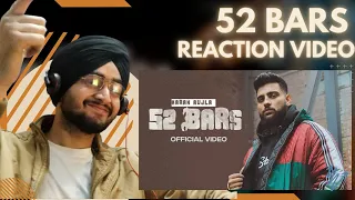 Reaction on 52 Bars (Official Video) Karan Aujla | Ikky | Four You EP | Latest Punjabi Songs 2023