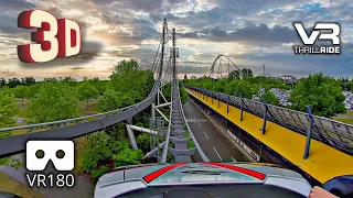 3D VR Epic Roller Coaster SILVER STAR @ Europa Park VR180 3D incredible ride experience