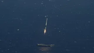 MUSK MINUTE | SpaceX Falcon 9 First Water Landing