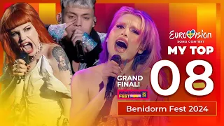 🇪🇸 Benidorm Fest 2024 - GRAND FINAL | My Top 8 (Spain Eurovision 2024)