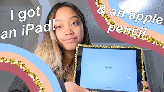 unboxing + setting up my 2021 8th generation iPad & Apple Pencil