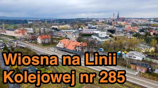 Wiosna na Linii Kolejowej nr 285, odcinek Jedlina Zdrój - Świdnica