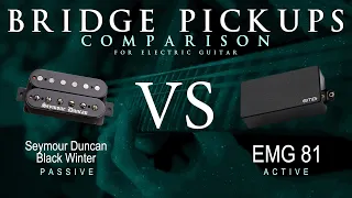 Seymour Duncan BLACK WINTER vs EMG 81 - Bridge Pickup Guitar Tone Comparison Demo