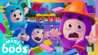 Building Block Bust-Up! 🗼 |  Minibods | Preschool Cartoons for Toddlers