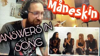 METALHEAD REACTS| Måneskin - ANSWER QUESTIONS WITH SONGS (let’s play along)