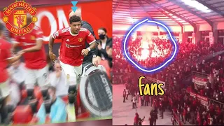 Fans reaction as Sancho makes his manchester united debut