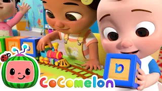 ABC Song with Building Blocks! | @CoComelon & Baby Songs | Moonbug Kids