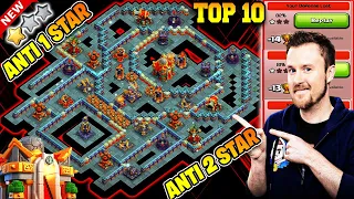 TOP 10 | ONLY 1* STAR ✓ 999% CHANCES TH16 War Base |TH16 ANTI 1 & 2 STAR WAR PUSHING BASE LINK