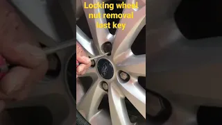 How to remove locking wheel nut ..lost key..