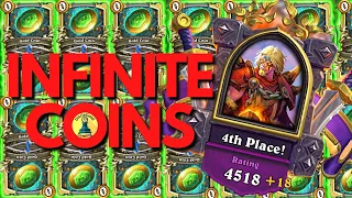 How many COINS can you get in Hearthstone Battlegrounds with Lord Barov