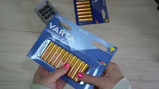 ASMR Varta Batteries Opening, no talking asmr