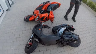 opgevoerde Franse scooters testen tot het uiterste