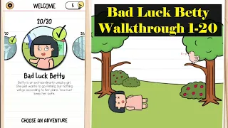 Brain Test 2 Tricky Stories Bad Luck Betty All Levels 1-20 Solution Walkthrough || Edge Of Game