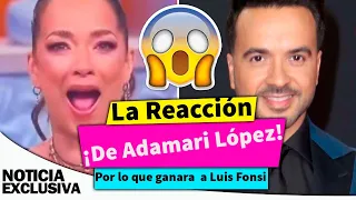 La espontánea reacción de Adamari López al conocer lo que le pudieron haber pagado a Luis Fonsi .