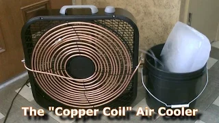 Homemade AC - The "Copper Coil" Air Cooler! - (Simple "Box Fan" Conversion) - Easy DIY