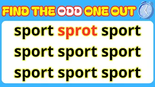 Find the odd number one out || Find the odd Letter one out || spot the difference || quiz 22