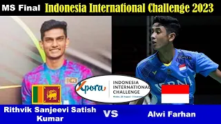 Alwi Farhan (INA) vs Viren Nettasinghe (SRI) | MS Final IIC 2023