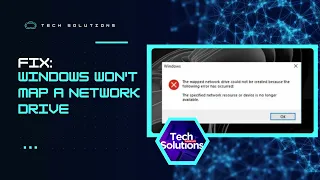 HOW TO FIX:  Windows Can't Map Network Drive (Troubleshooting Steps)