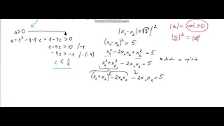 Funkcja kwadratowa ma dwa miejsca zerowe, które spełniają warunek..... Oblicz  c. Zad 3.239, kl.2